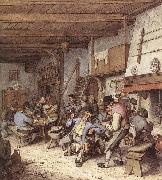 OSTADE, Adriaen Jansz. van Tavern Interior china oil painting reproduction